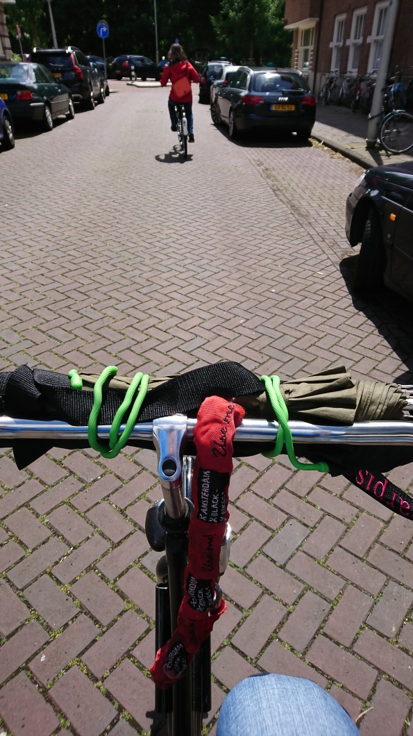 First bike ride in Amsterdam